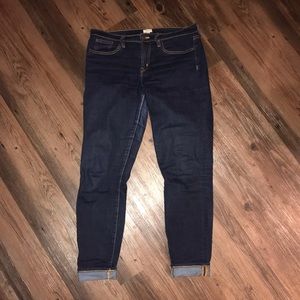 Rinse Wash Midrise Skinny Jean with 30” inseam
